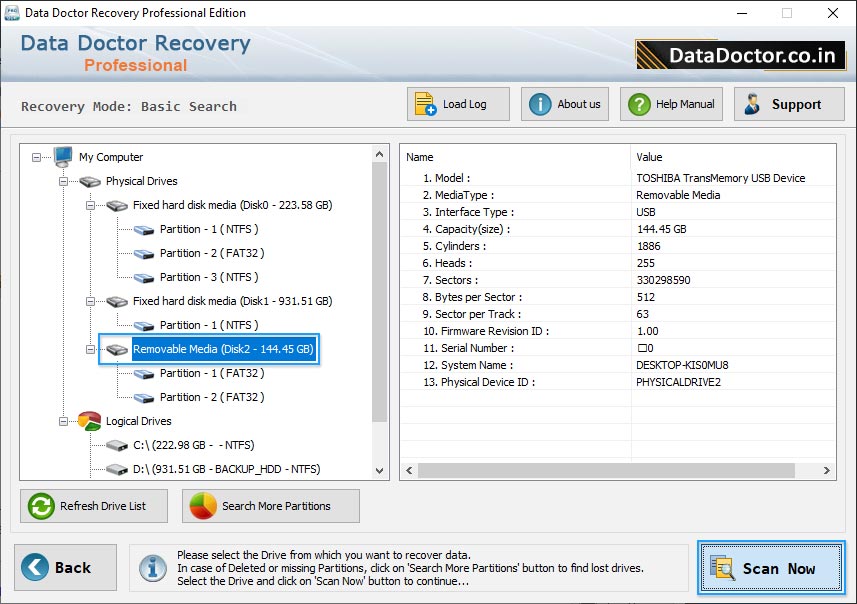 Select Partition