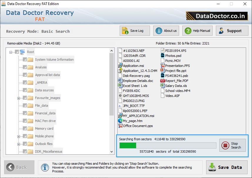 File Searching process