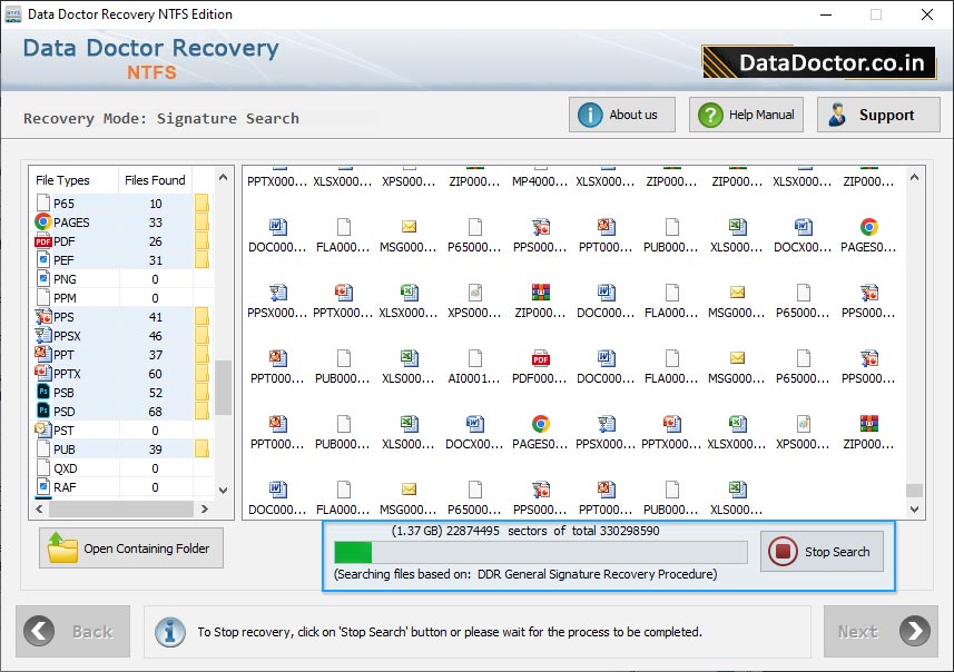 File Searching process