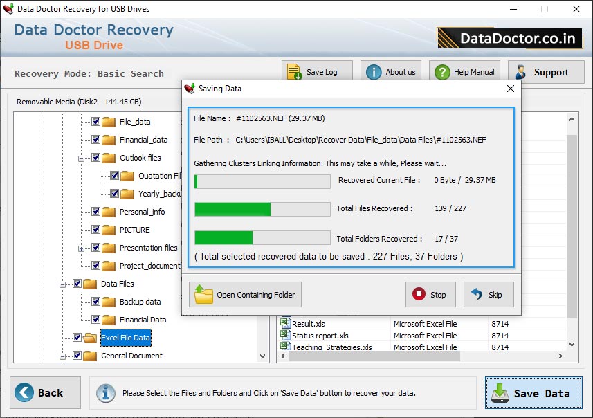 Save Data Files and Folders