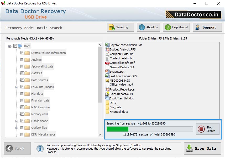 Currently Performing File Searching